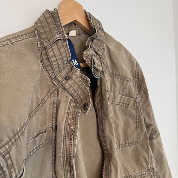 Men's Medium DIVIDED by H&M Tan Cargo Jacket - Picture 2 of 14